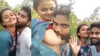 Beautiful Desi Lover Outdoor XXX Fun Video